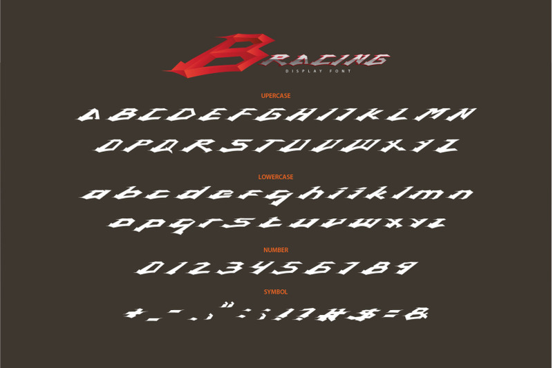 bracing-headline-racing-font