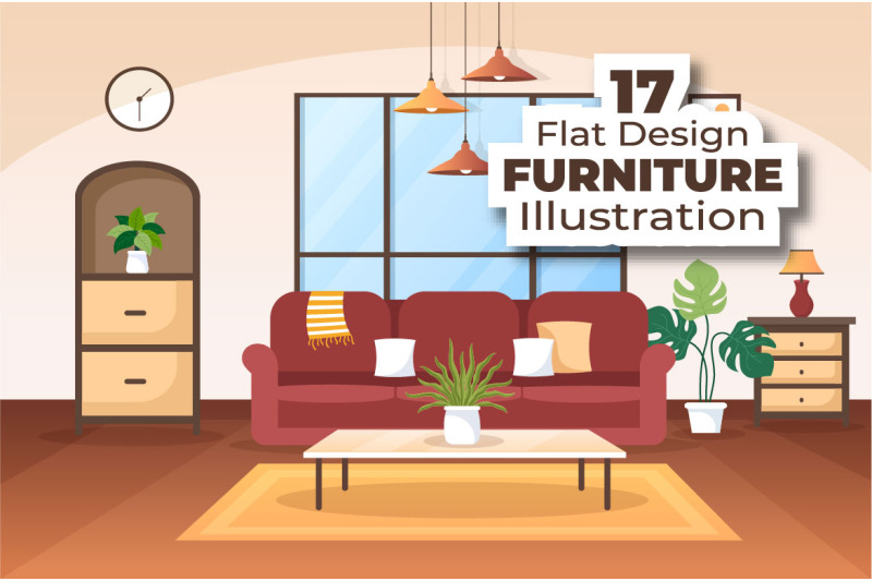 17-home-furniture-flat-design-illustration