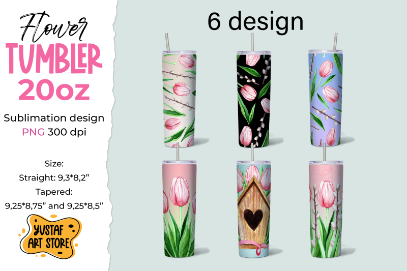 6-spring-tulips-flower-tumbler-20-oz-sublimation-design