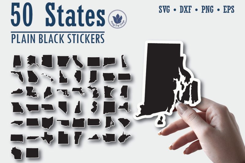 50-states-stickers-plain-black-stickers