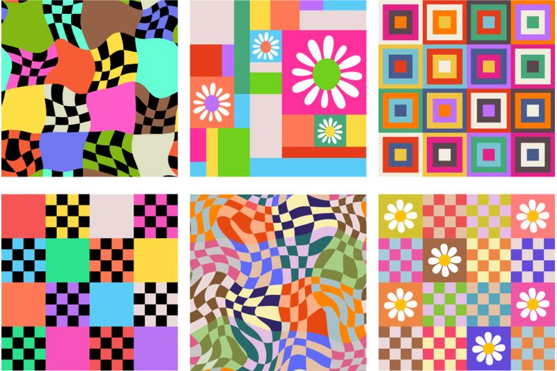 checkered-geometric-digital-pattern-papers-vector-designs