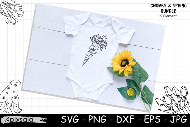 gnome-flower-spring-svg-cut-file-bundle