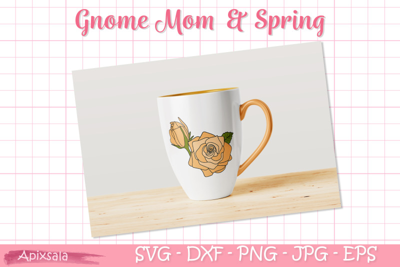 gnome-mom-spring-flower-svg-cutting-file