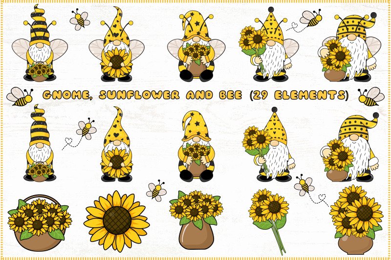 gnome-bee-bundle-summer-gnome-sunflower-gnome