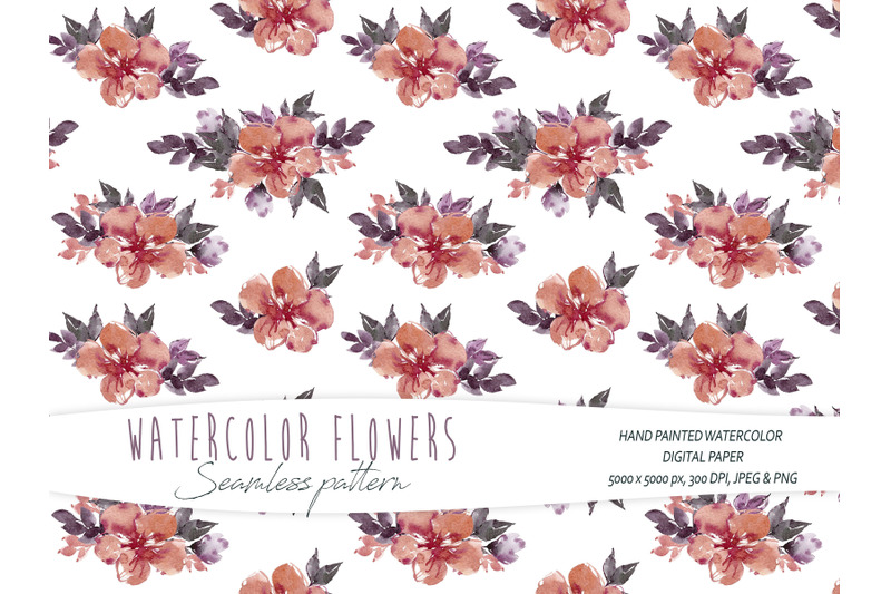 watercolor-simple-floral-seamless-pattern