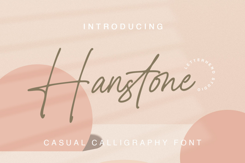 hanstone-casual-calligraphy-font