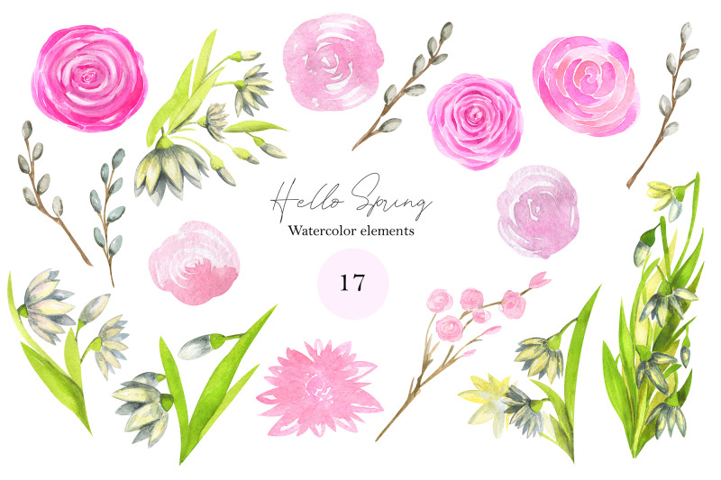 spring-floral-elements