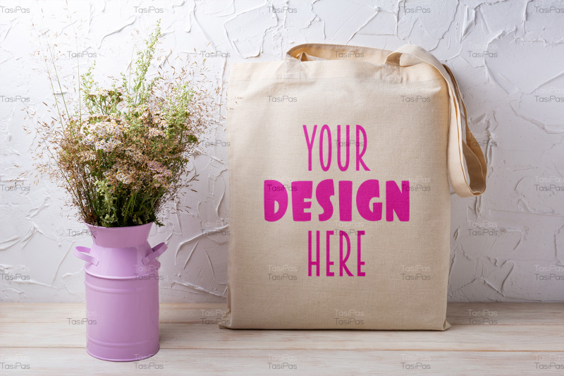 rustic-tote-bag-mockup-with-wild-grass-in-the-pink-can