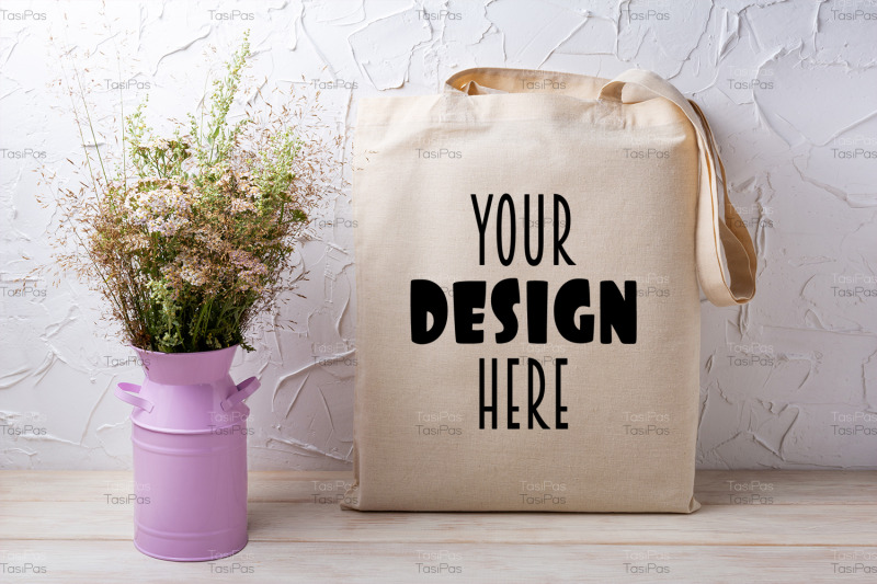 rustic-tote-bag-mockup-with-wild-grass-in-the-pink-can