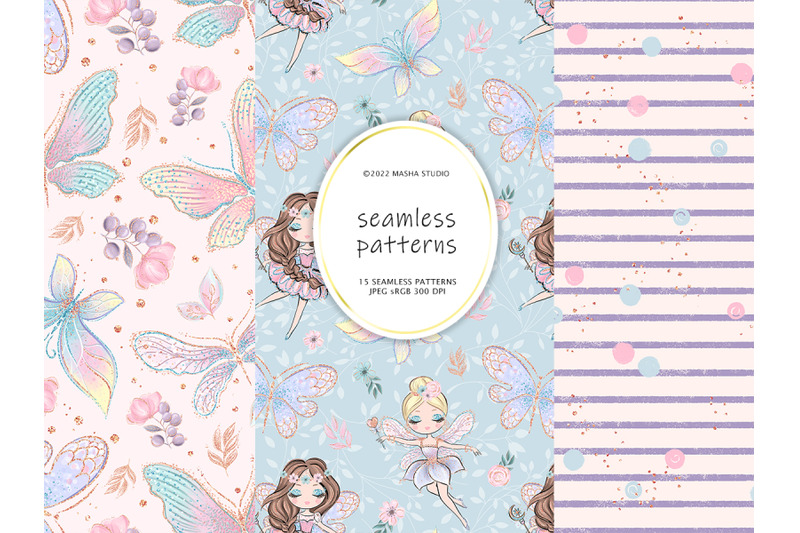 fairies-and-butterflies-digital-papers