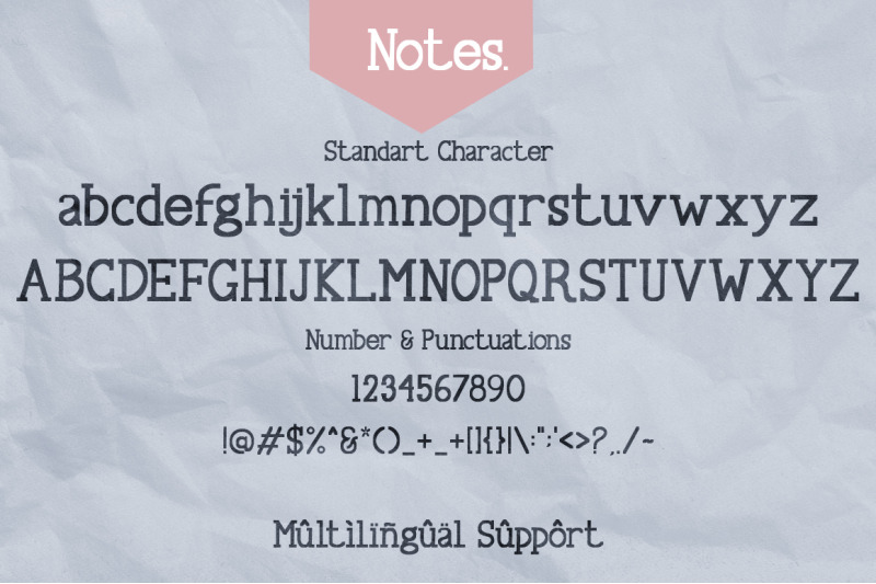 notes-unique-typewriter-font