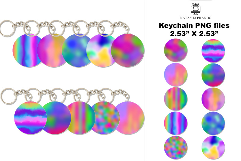 holographic-gradient-keychain-summer-keychain-sublimation