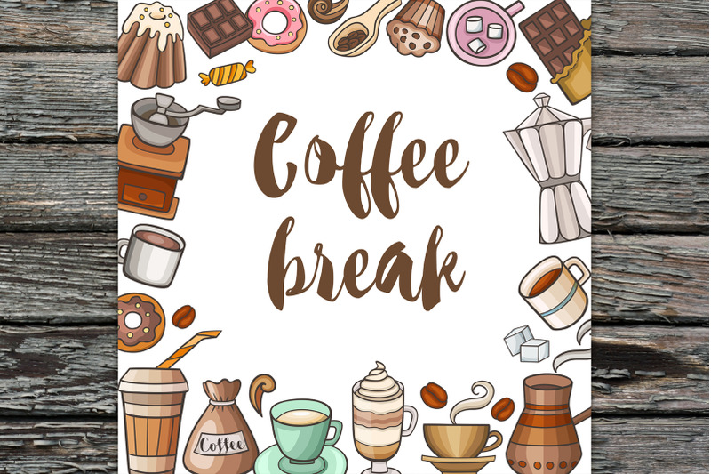 coffee-break-vector-design-kit