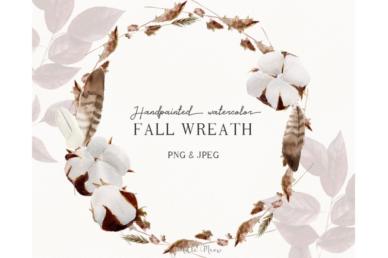autumn-herb-watercolor-wreath