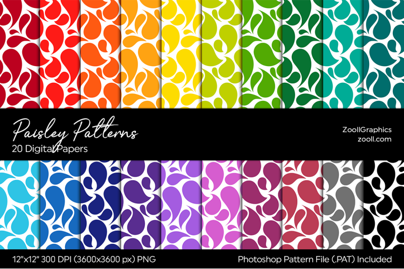 paisley-digital-papers