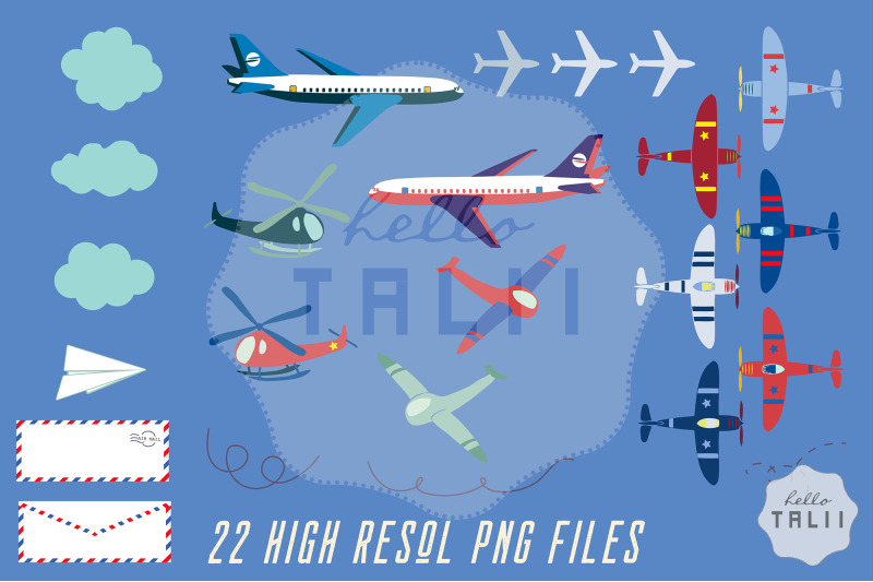 airplanes-clipart