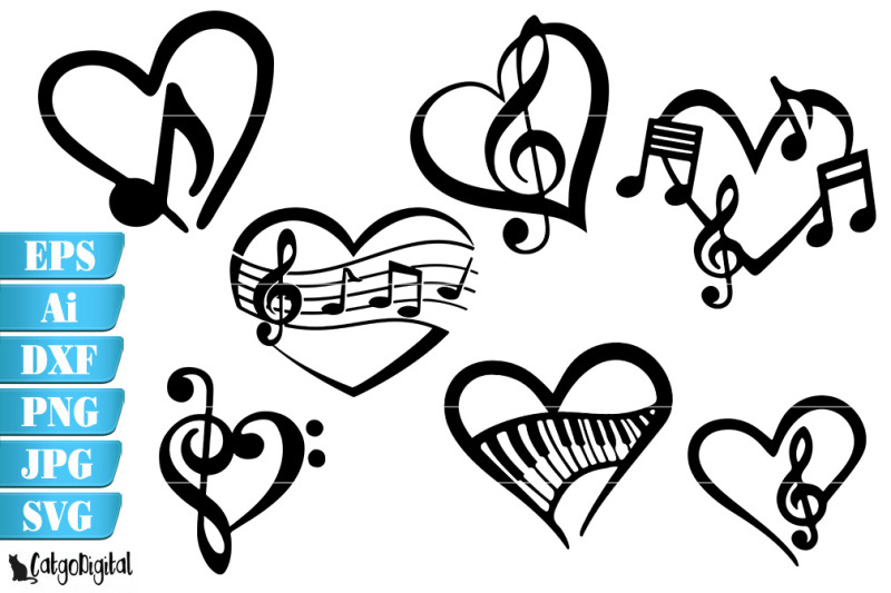 love-music-notes-silhouettes-svg
