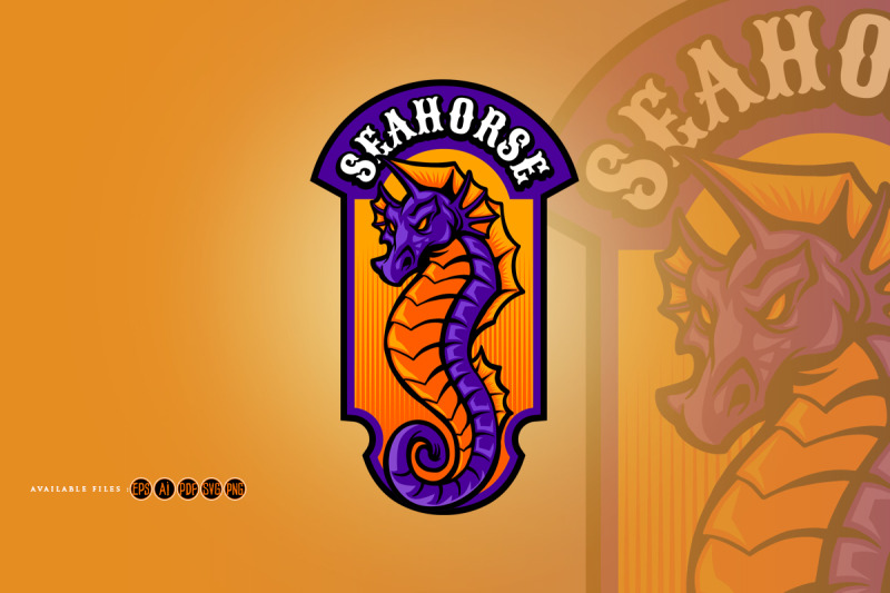 seahorse-esport-logo-mascot-gaming-illustrations