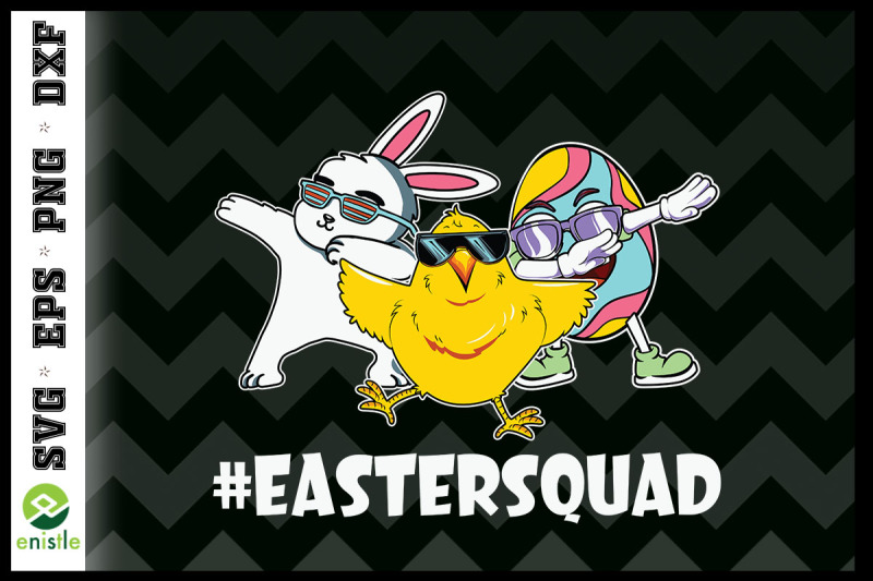 easter-squad-dabbing-bunnies-chick-egg