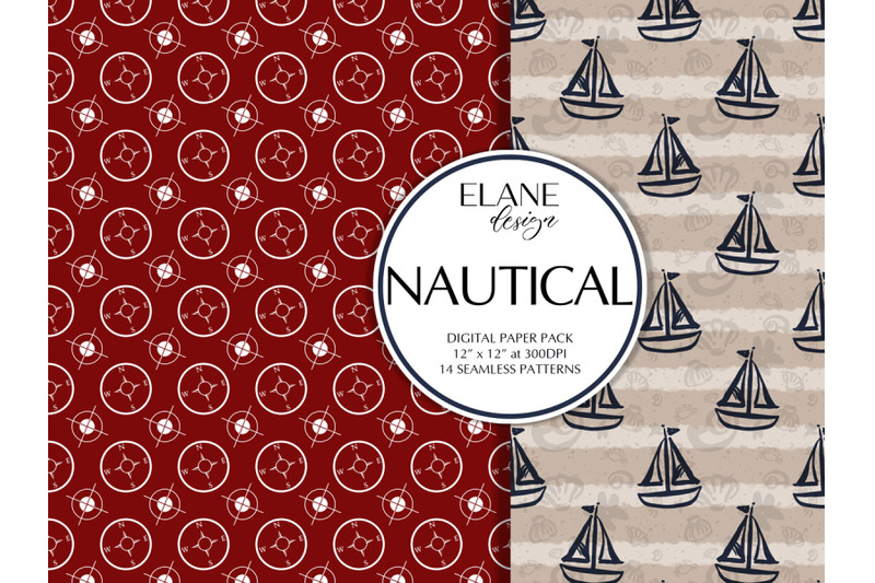 nautical-digital-paper-pack