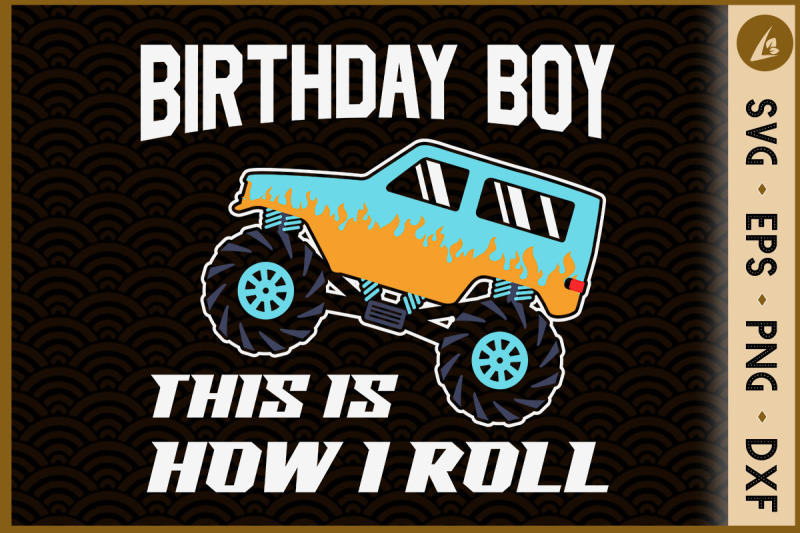 kids-4th-birthday-boy-truck-car