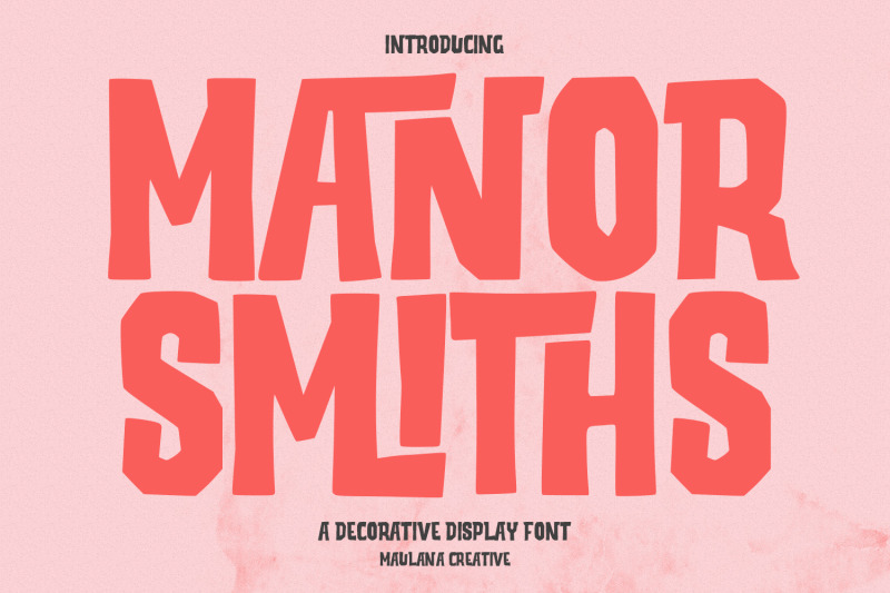 manor-smiths-display-font