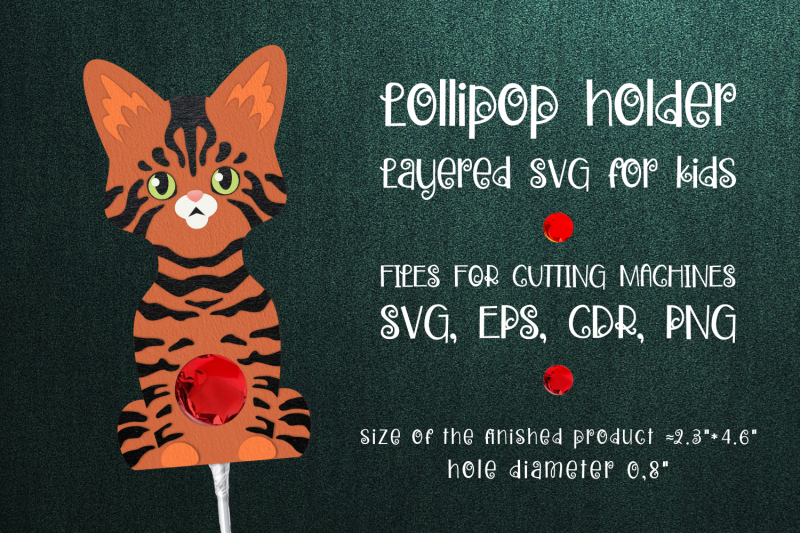 toyger-cat-lollipop-holder-template