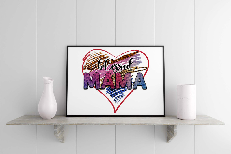 blessed-mama-heart-sublimation