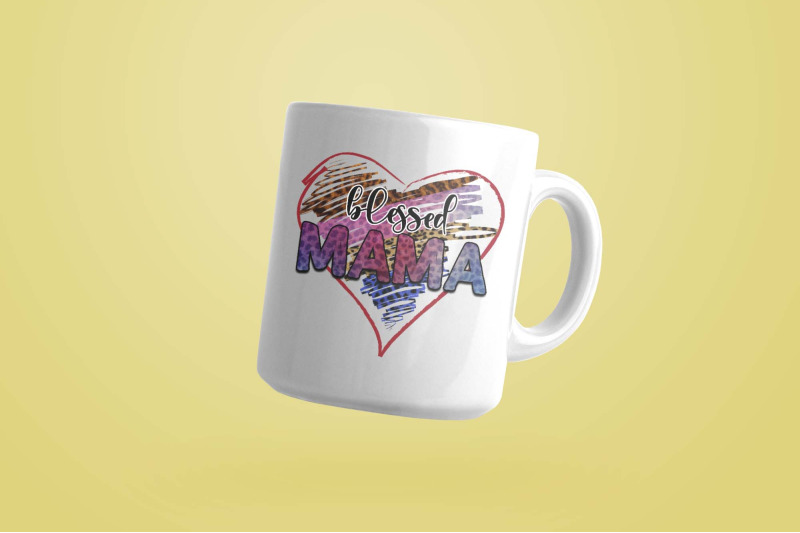 blessed-mama-heart-sublimation