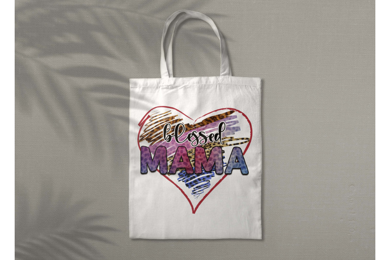 blessed-mama-heart-sublimation