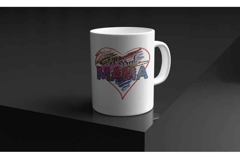 blessed-mama-heart-sublimation