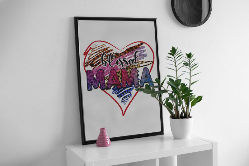 blessed-mama-heart-sublimation