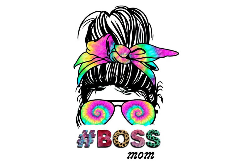 boss-mom-messy-bun-sublimation