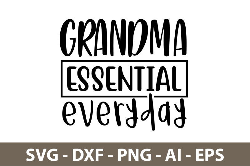 grandma-essential-everyday-svg