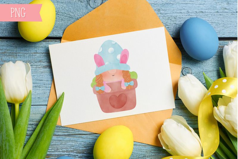 easter-gnome-girl-watercolor-and-easter-eggs-kawaii-clipart