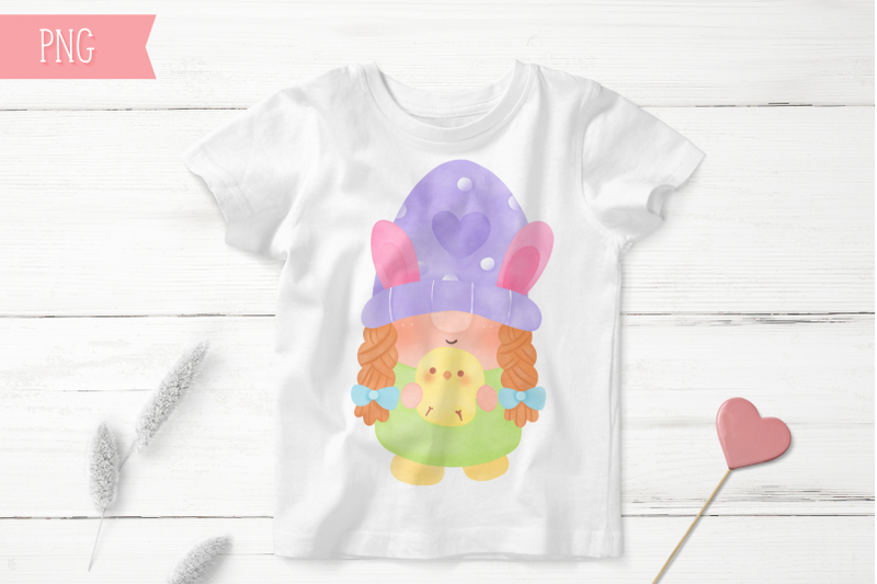 easter-gnome-girl-watercolor-and-easter-eggs-kawaii-clipart