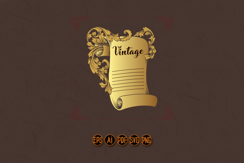 vintage-scrolling-paper-banner-with-flourish-ornate-svg