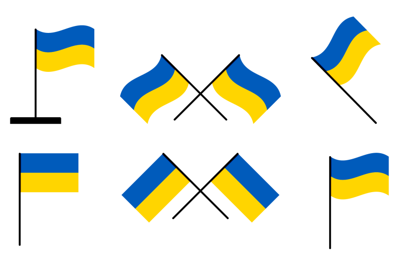 collection-flags-of-ukraine-government-symbol-icons