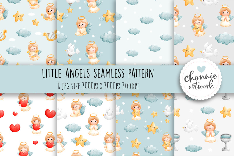 little-angels-seamless-pattern-angel-seamless-background-angel-digit