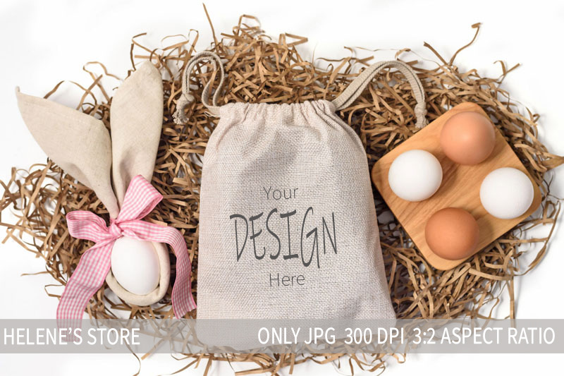 easter-mockup-gift-sack-tote-and-eggs