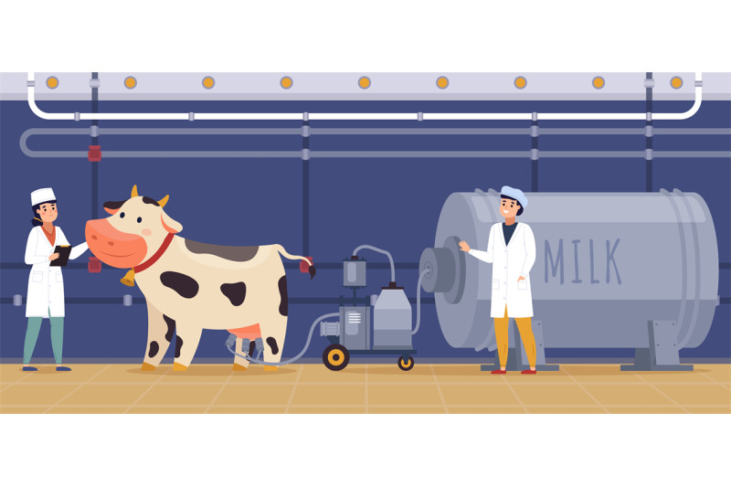 automatic-milking-machine-milking-process-cow-with-special-device-n