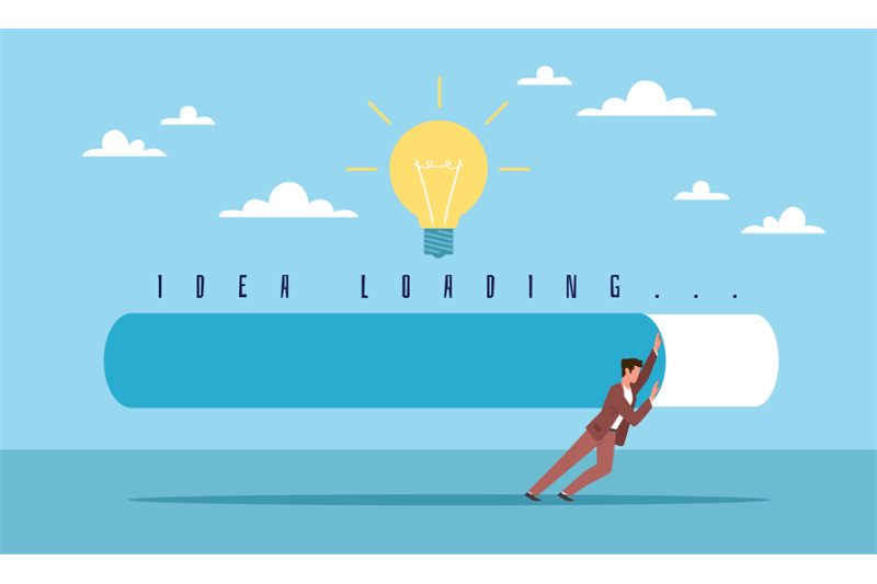 idea-upload-progress-businessman-pushes-load-line-light-bulb-sign-i