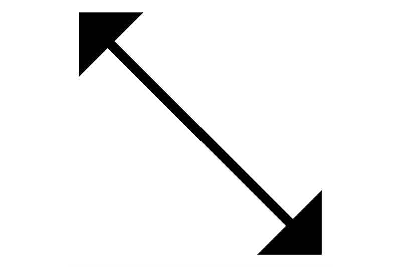 diagonal-arrow-icon-resize-cursor-in-black-line-style