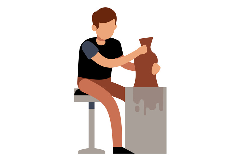 man-making-pottery-guy-working-with-raw-clay