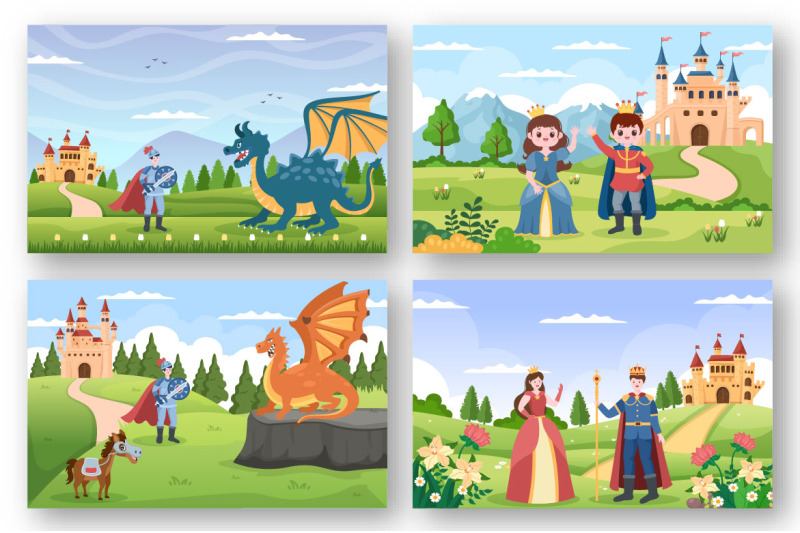 20-castle-with-prince-and-queen-cartoon-illustration