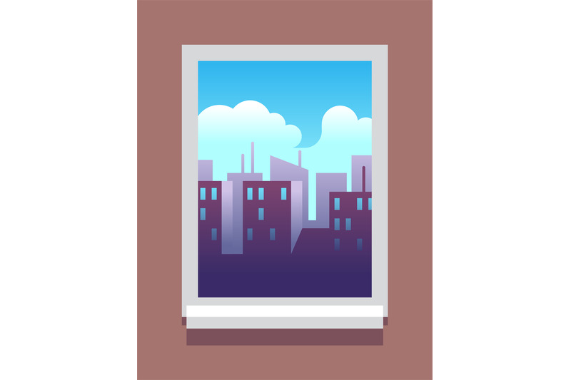 window-day-time-landscape-of-big-city-outside