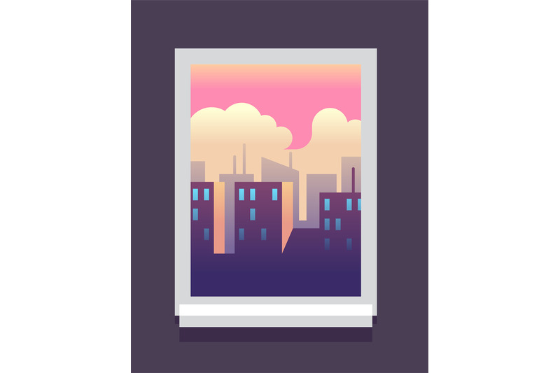 home-window-with-big-city-outside-cloud-sky-landscape