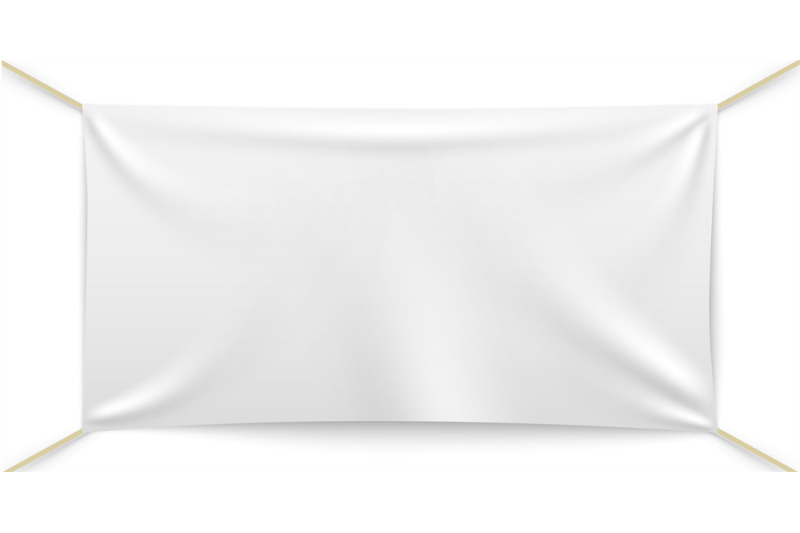 stretching-advertising-display-banner-white-blank-fabric-rectangle