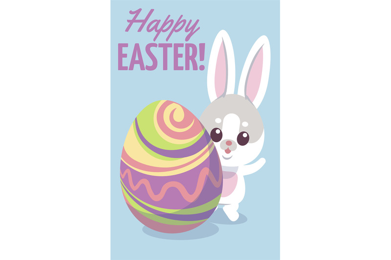 happy-easter-poster-cute-little-rabbit-with-egg