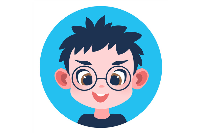 round-kid-avatar-funny-boy-in-glasses-portrait